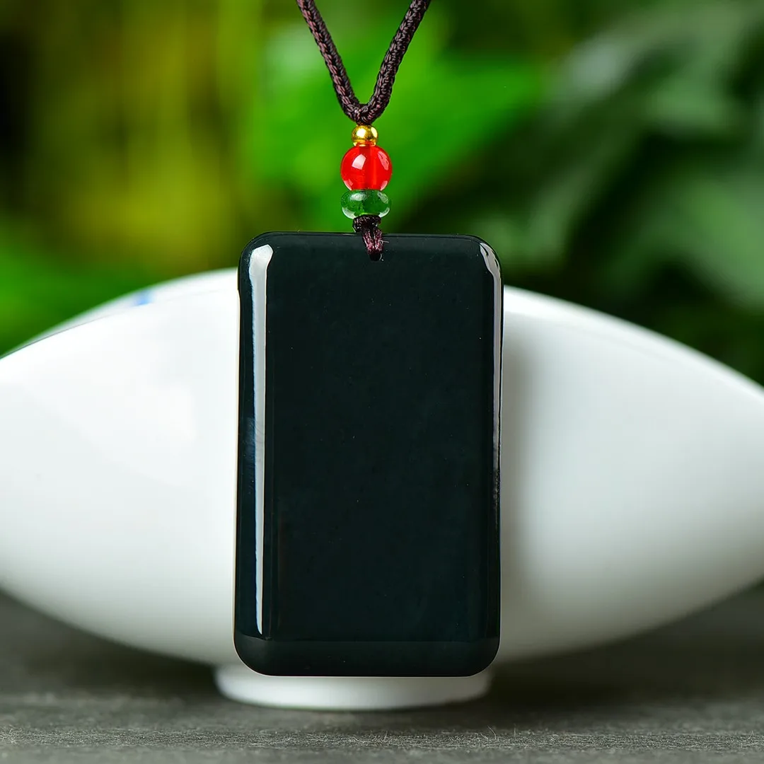 

Hot Selling / Hand-carved Hetian Jade Pinggan -brand Necklace Pendant Fashion Jewelry Accessories Men Women Lucky Gifts