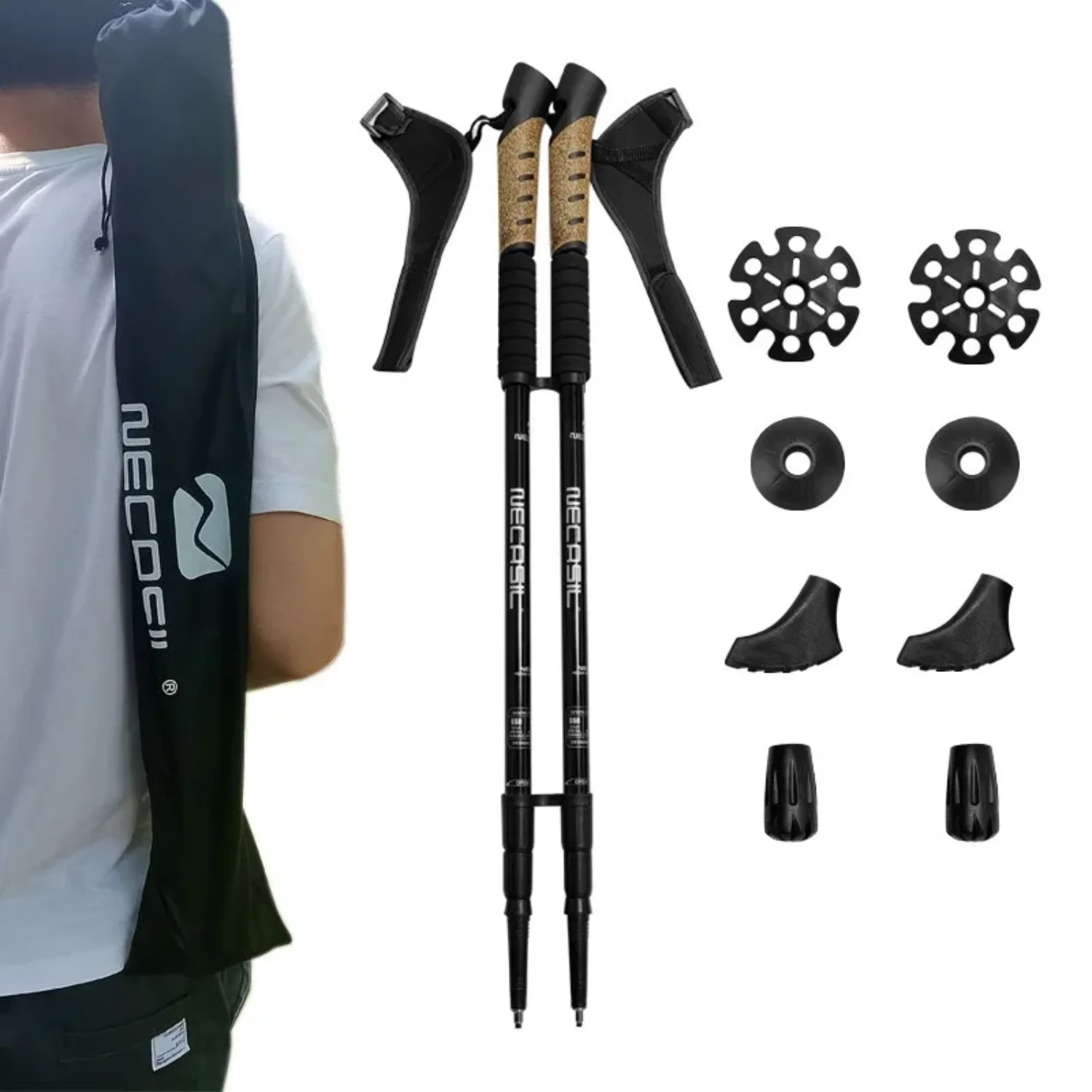 Альпинистская палка с прямым хвостовиком 6061 алюминиевый сплав внутренний замок