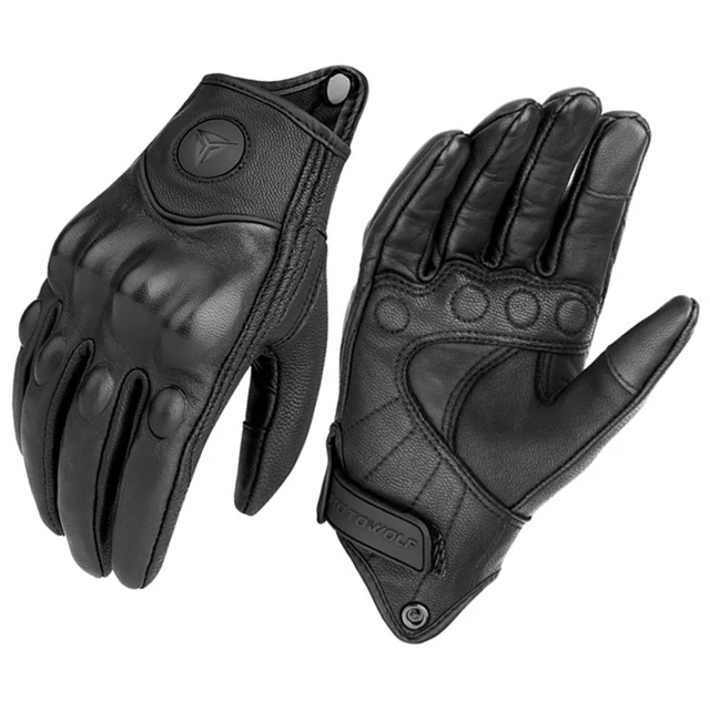 Motorcycle Gloves Men Women Moto Leather Carbon Cycling Winter Gloves Motorbike Motorcross ATV Motor Gloves 1
