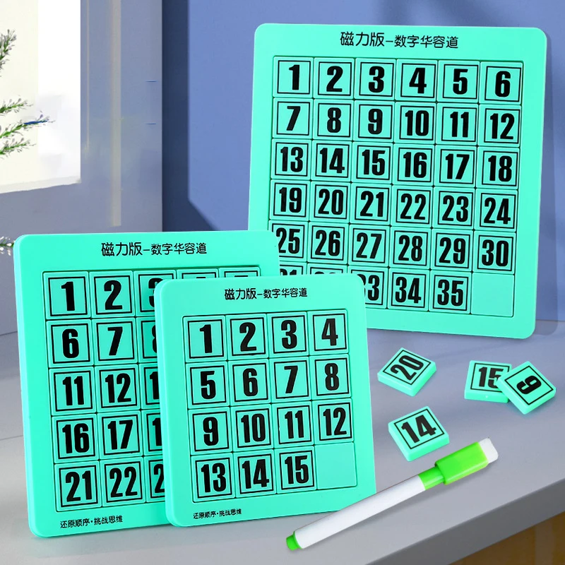 

Mathematical Huarongdao Magnetic Multi-play All-aspect Puzzle Toys Slide Puzzles Restore Order Decompress Toys Children's Gifts