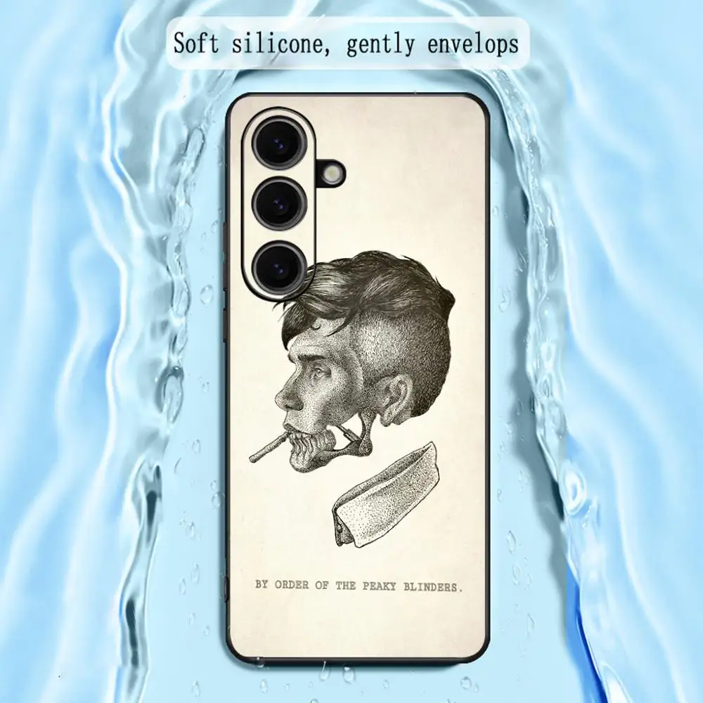 Фото Модный чехол для телефона P-peaky blinders для Samsung Galaxy S26 S25 S24 S23 S22 S21 Plus Ultra Note20, мягкий, черный №4