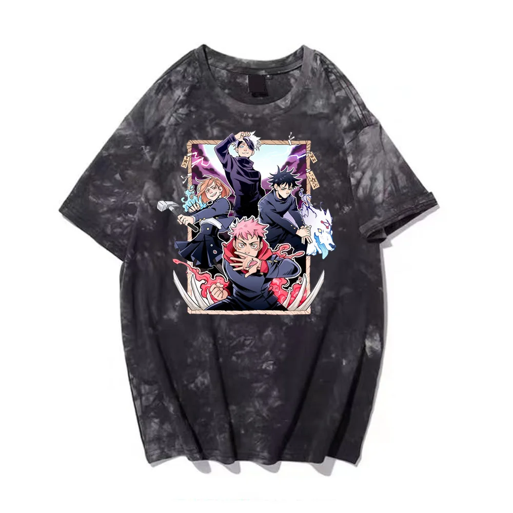 

Футболка с коротким рукавом для мужчин и женщин, юютсу, кайзен, уличный стиль, кугисаки, нобара, итадор, Юджи, фузигуру, годжо, Сатору, лето