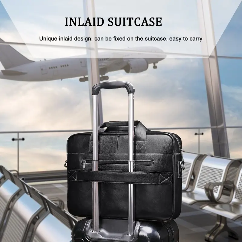 Genuine  Briefcase for Men 15.6