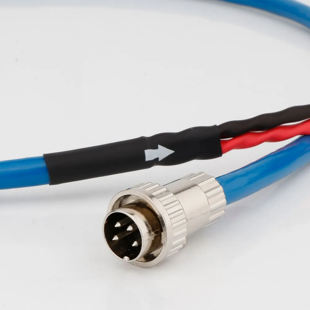 

4-Pin Din Twist Locking Connector to Stereo 2 x RCA Plugs Naim HiFi Audio Phono OFC Silver Plated Cable