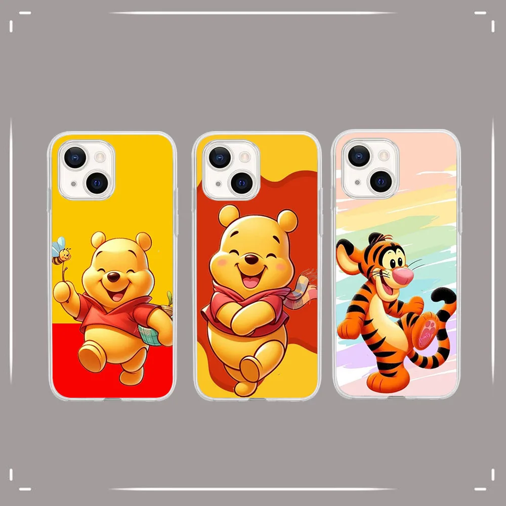 Прозрачный чехол для Samsung A25 A31 A50S A30S A72 F23 M23 M54 Note 10 20 S20 S21 25 FE Ultra Lite Pro Plus KD-37 Tigger Winnie