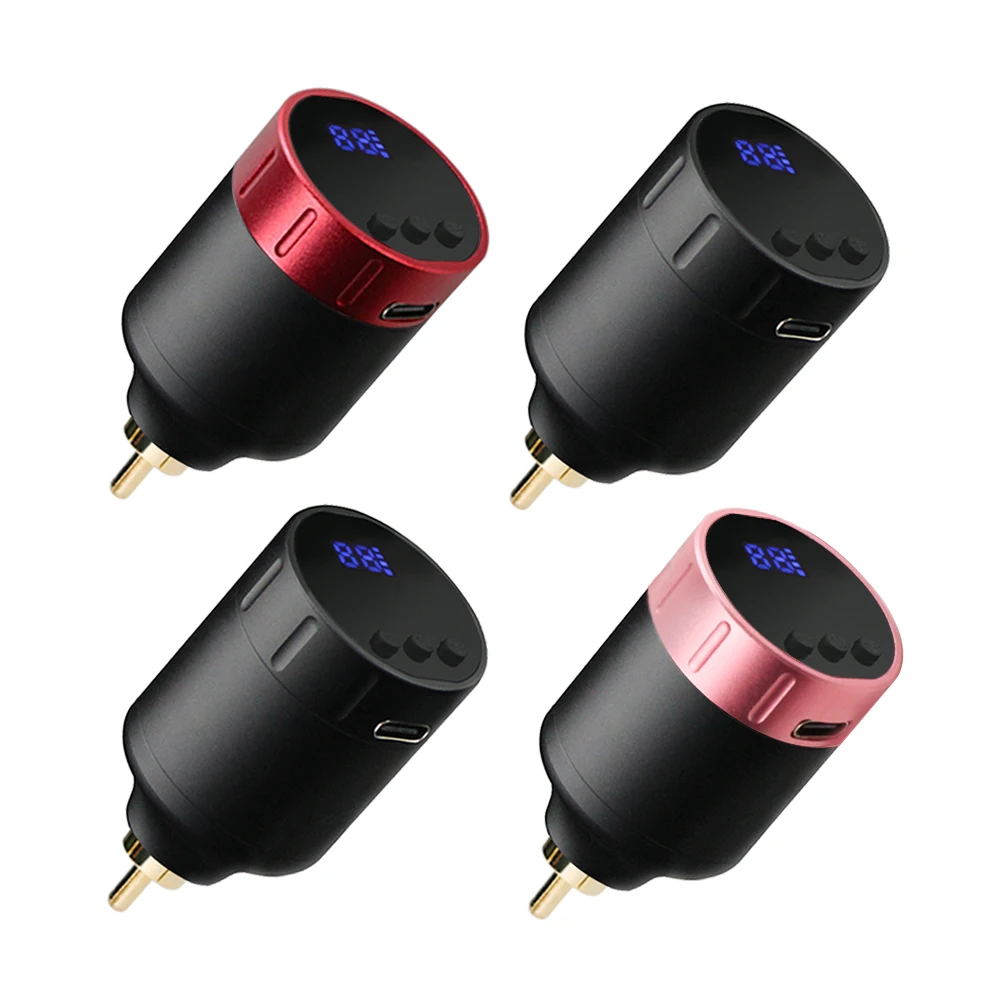 

Wireless Tattoo Battery Mini Power Supply LED Digital Display 1300mAh For Tattoo Machine Pen USB Charging RCA Jack Tattoo Supply