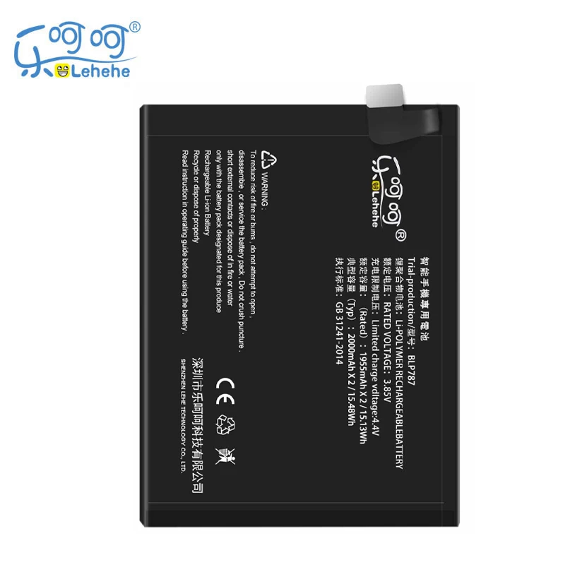 

New Original LEHEHE BLP787 Battery for Oppo Reno 4 Pro 4000mAh Smartphone Replacement Batteries with Tools Gift