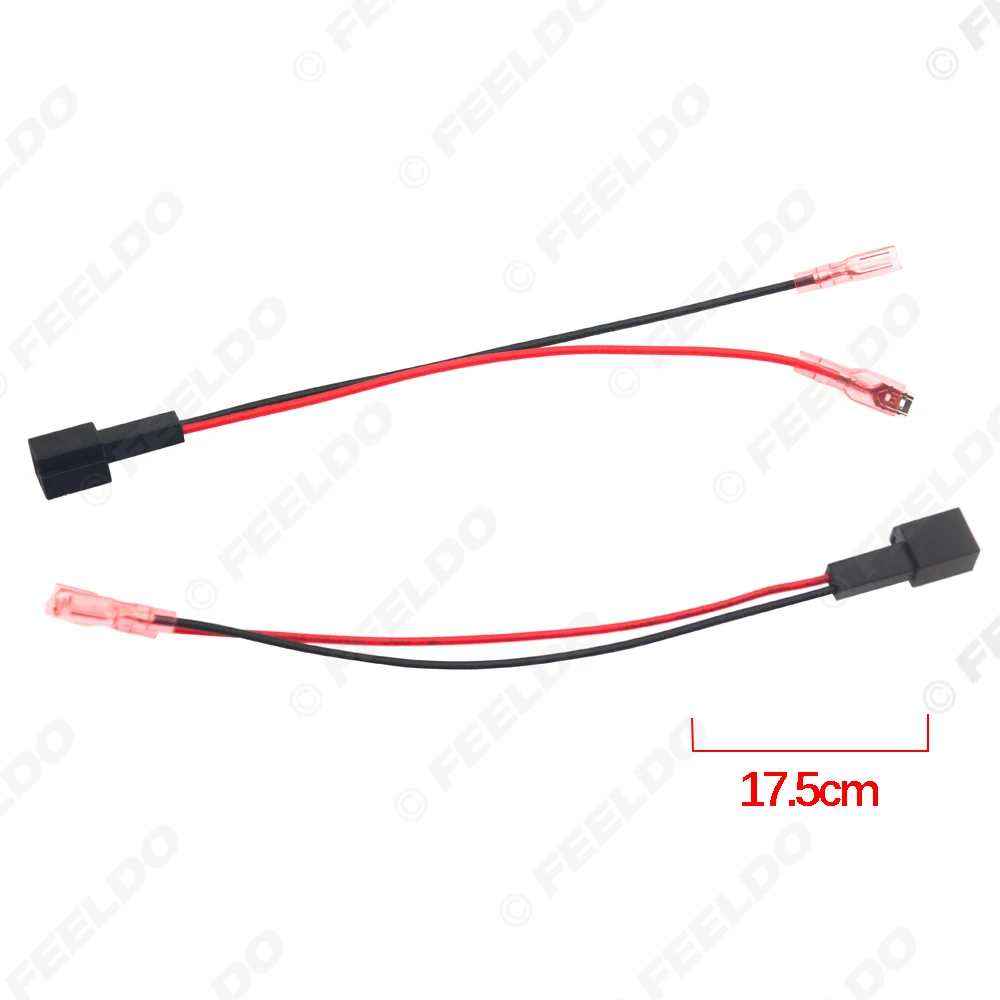 FEELDO автомобильные 2-контактные адаптеры проводки стерео динамика для Mercedes-Benz