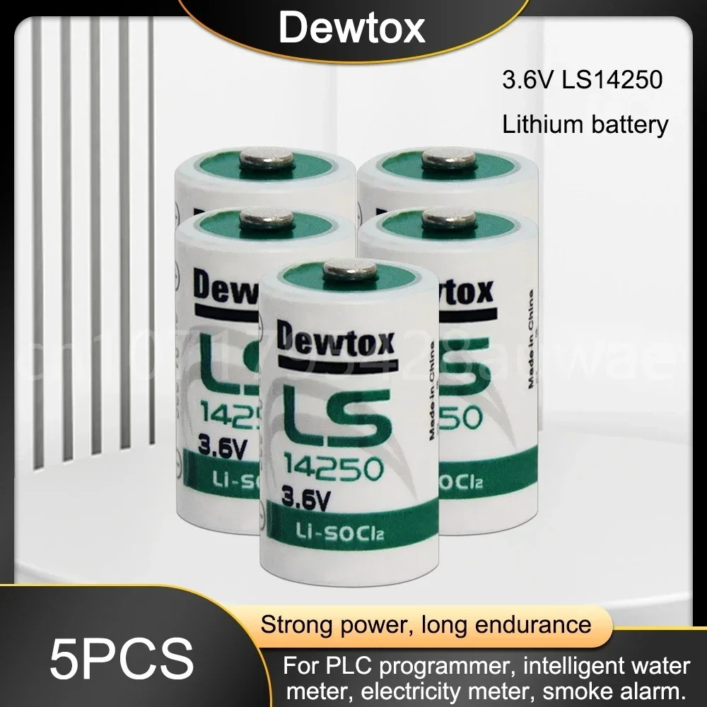 5 шт. Dewtox LS14250 L14250 ER14250 14250 1/2AA TL-5902 3 6 В литиевая батарея для ПЛК станков с ЧПУ