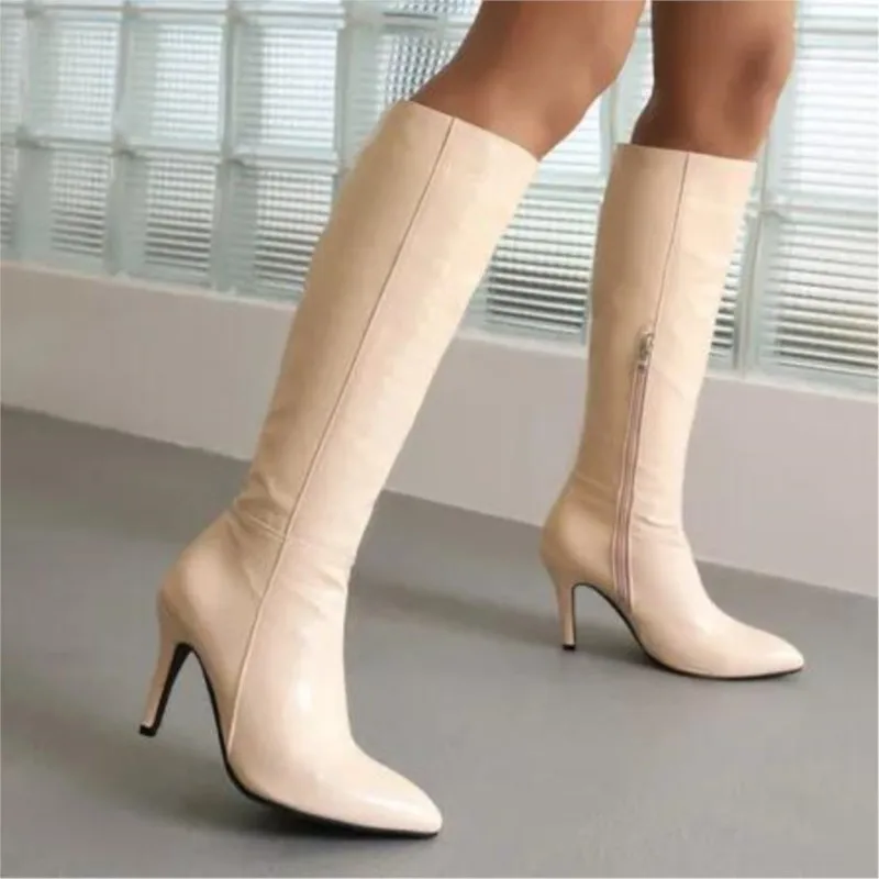 Большой размер Dij Hoge Laarzen Knie Over De Kne Женские женские и зимние кроссовки