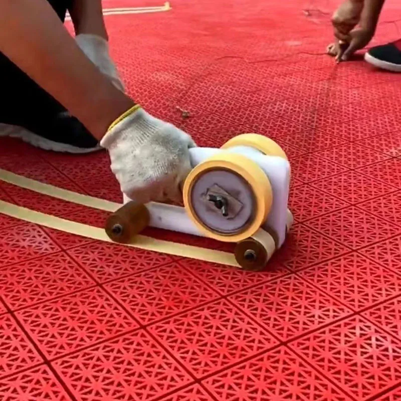 na nowa maszyna do znakowania taśmy Parking stadionie Taśma drogowej Asystent rysowania linii Maszyna wklejania papierowej