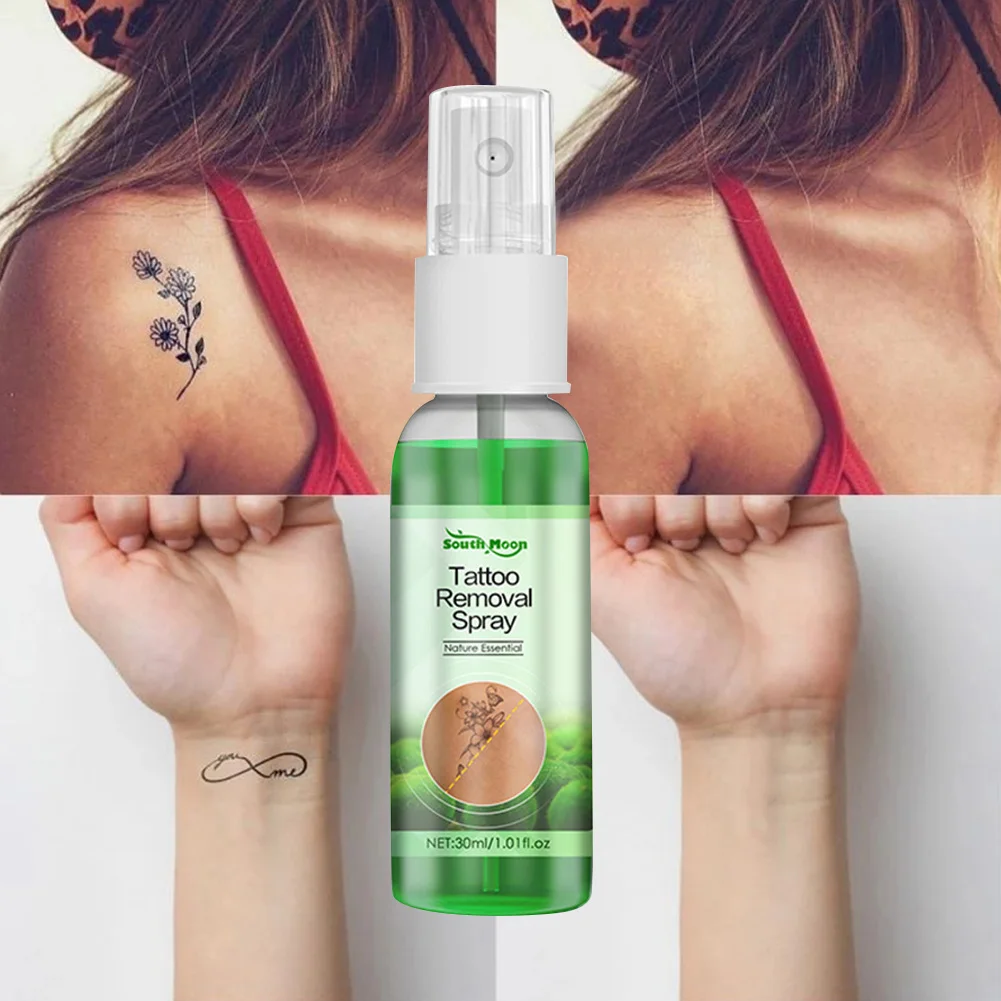 

30ML Tattoo Removal Spray Painless Scarless Skin Tattoos Remover Natural Body Tattoo Cleaning Spray Skin Repair