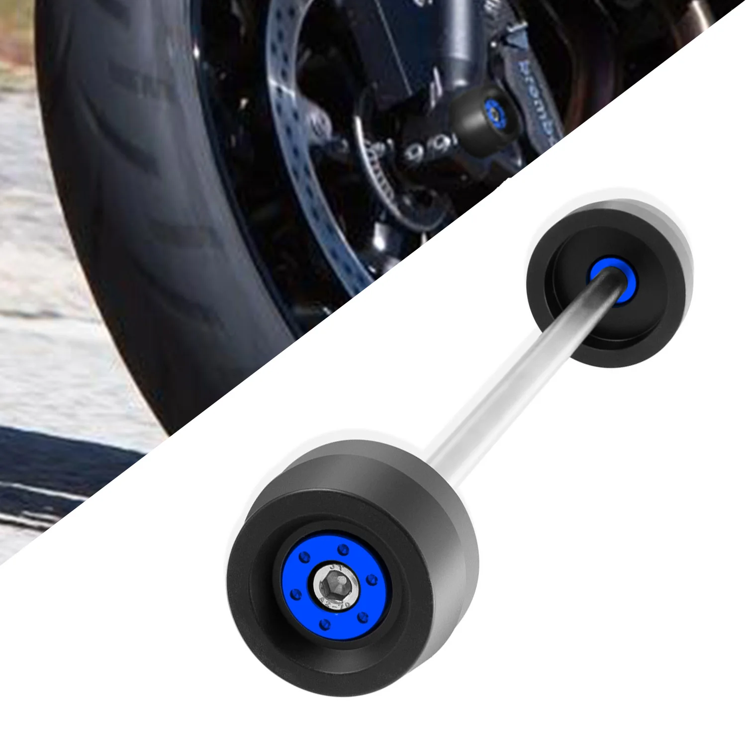 Motorcycle Front Axle Slider Wheel Protection For Yamaha MT-07 MT07 FZ-07 FZ07 XSR700 XSR 700 2014-2017 enlarge