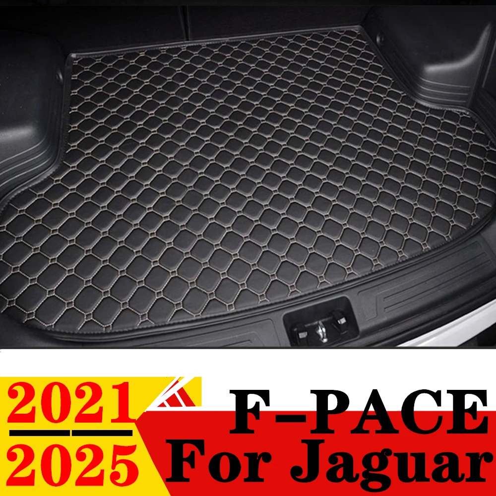 Коврик в багажник автомобиля для Jaguar F-PACE 2025 24 2023 2022 2021 плоский боковой задний