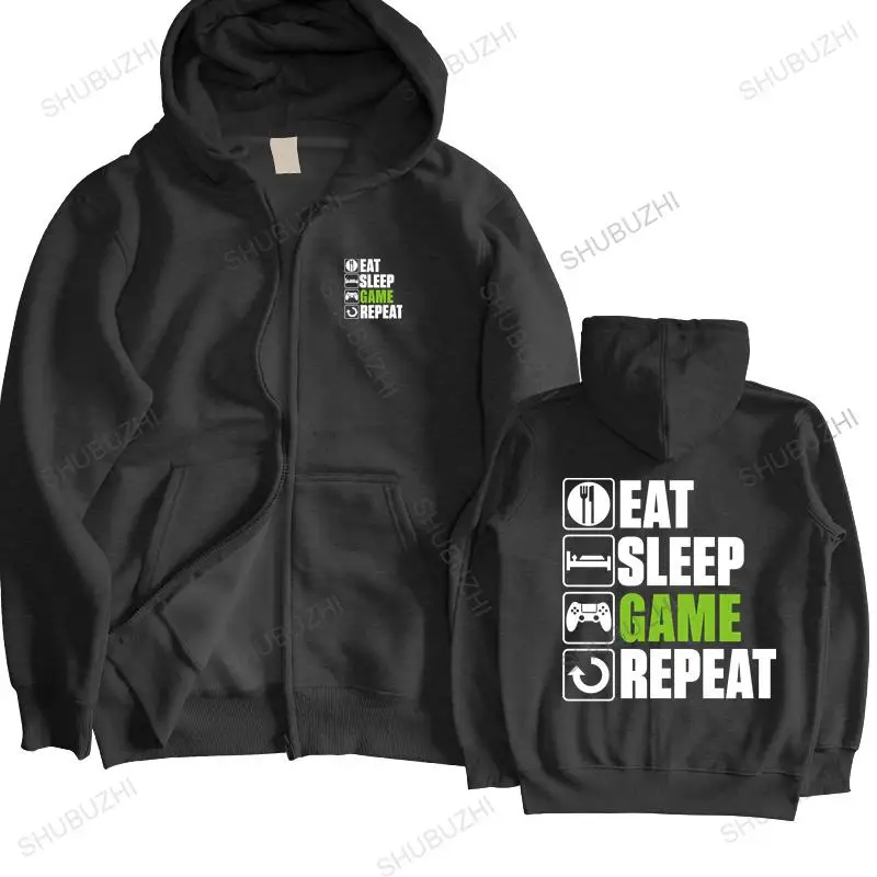 Men streetwear sweatshirt hooded Eat Sleep Game hoodies Gamer Gaming Christmas Birthday brand men autumn hoodies