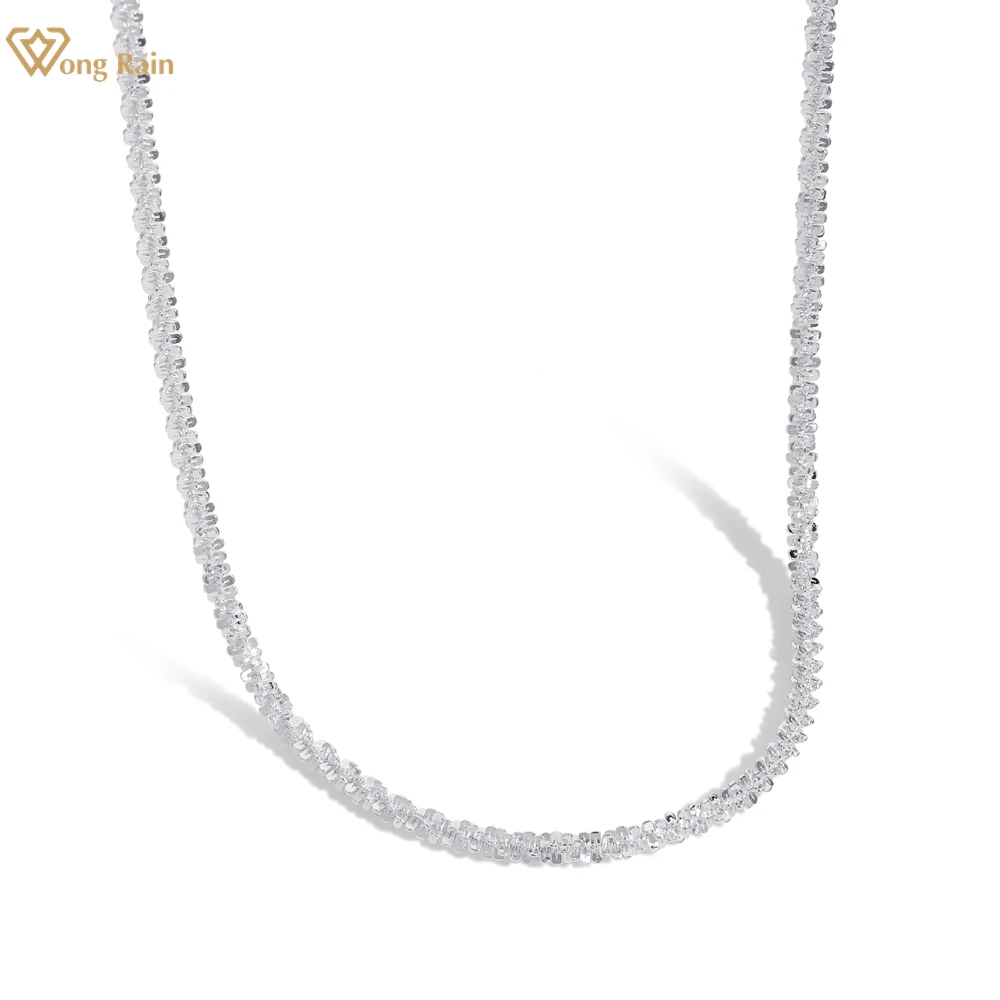 

Wong Rain солидное серебро 925 пробы без драгоценных камней модное роскошное женское ожерелье прекрасное ювелирное ожерелье размер 45-50 см оптова...