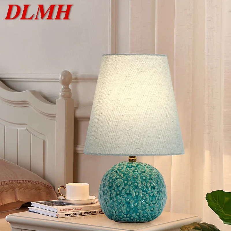 

DLMH Contemporary Table Lamp LED Creative Ceramics Dimmer Desk Light For Home Living Room Bedroom Bedside Decor