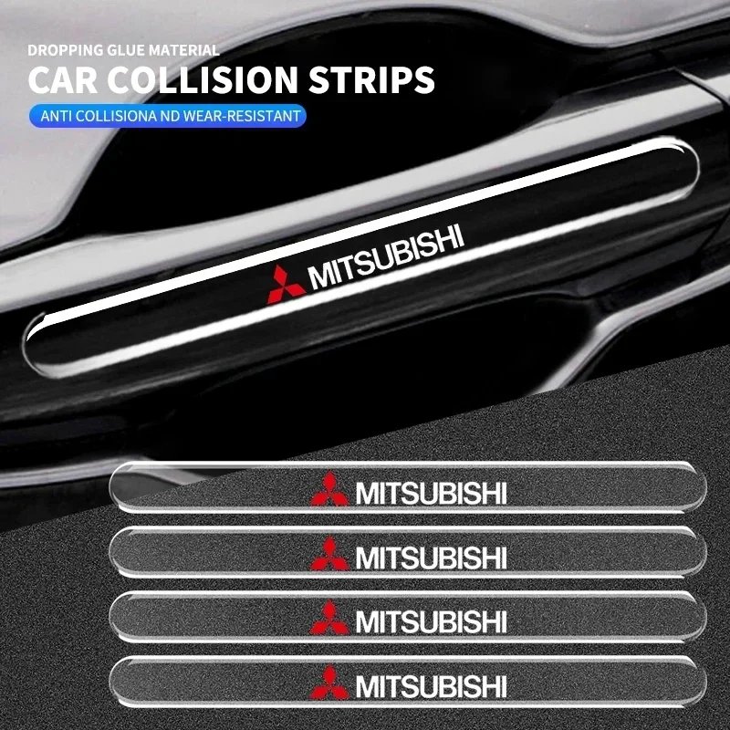 4 шт. защитные прозрачные наклейки на дверные ручки автомобиля защита от царапин