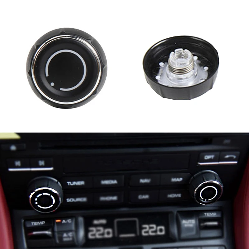 

Кнопки управления CD из АБС-пластика, центральная консоль, кнопка регулировки громкости звука для Porsche Cayenne Panamera Macan Boxster 911 718 Auto