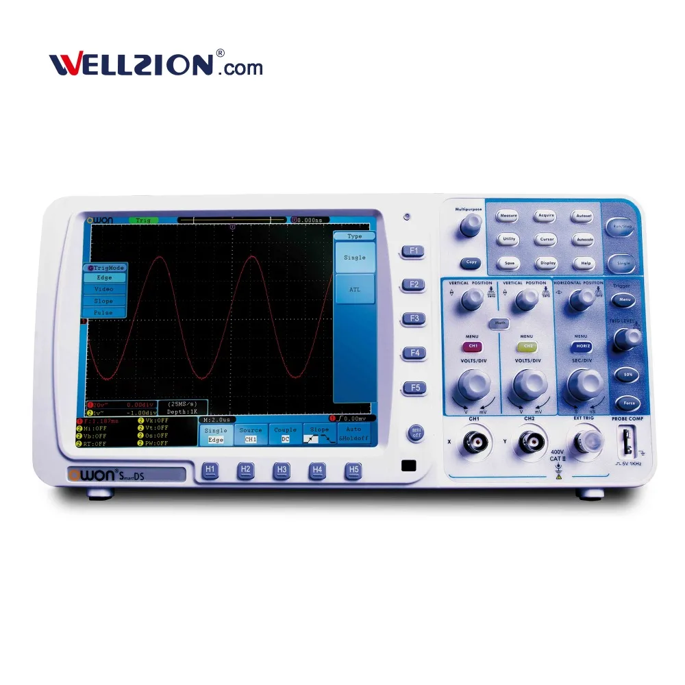 

SDS7102,OWON 100MHz dual digital storage oscillograph
