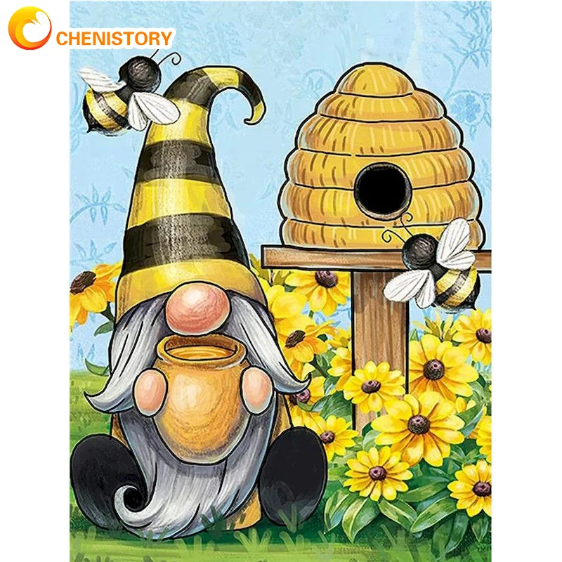 

CHENISTORY Oil Painting By Numbers DIY Crafts Adults Kits Modern Wall Art Painting HandPainted Acrylic Paint Home Decor Artwork