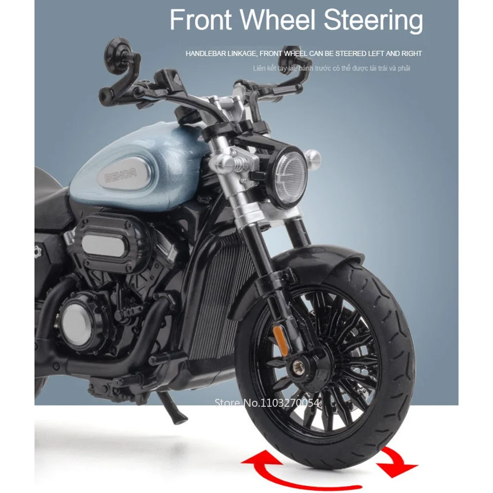 Масштаб 1/12 Модель Мотоцикла Benda Chinchilla BD300 Литой Под Давлением Металлический