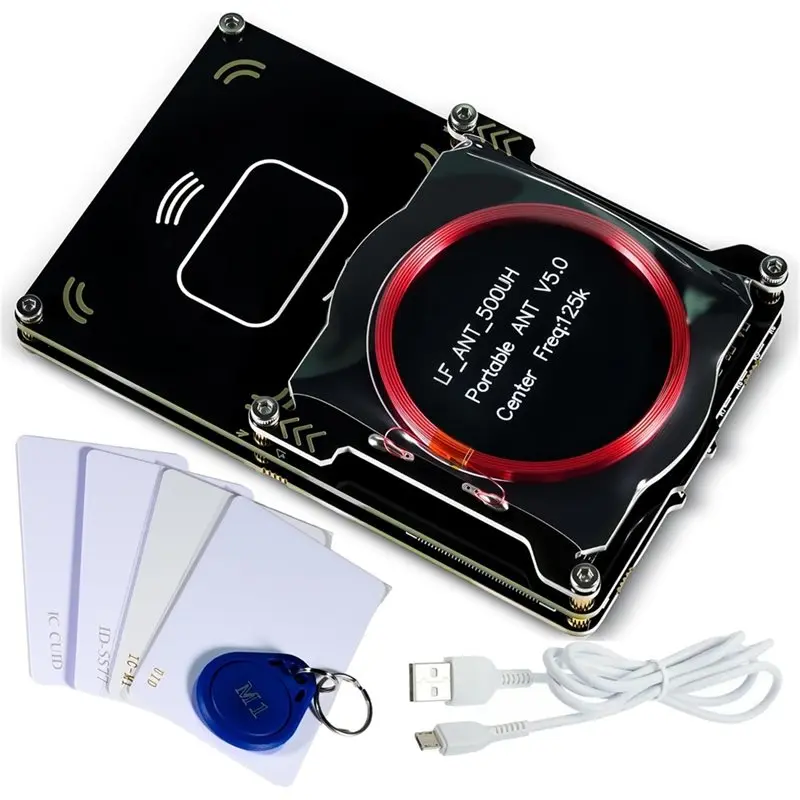 Фото 【BRILLIANT 】Устройство чтения карт RFID Proxmark3, копир для идентификационных карт Proxmark3 Easy V5.0 с микросхемой памяти, со встроенным дешифрителем антенны №1