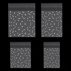 100 шт. прозрачные пакеты в горошек, самозакрывающиеся пакеты, маленькие закрывающиеся пакеты с застежкой-молнией для хранения конфет и печенья, пакеты для упаковки ювелирных изделий своими руками