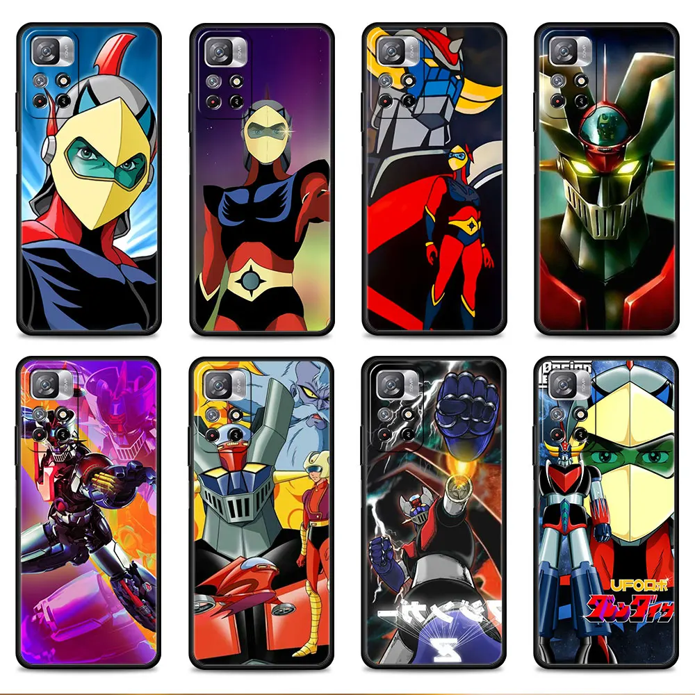 

Style Mazinger Robot Goldorak For Redmi 9C 9T 9 10 11 Pro 9A 8 K40 9S 7 K50 8T 10C Phone Funda