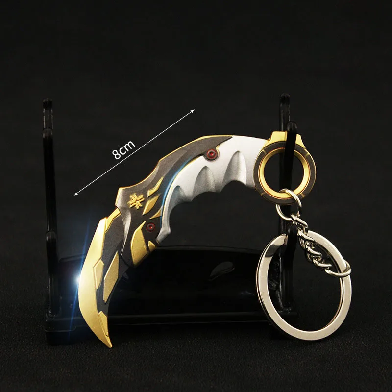 

Valorant Weapon Keychain Champions Karambit Model Melee Reaver Knife Alloy Metal Game Peripheral Samurai Sword Gifts Kids Toys