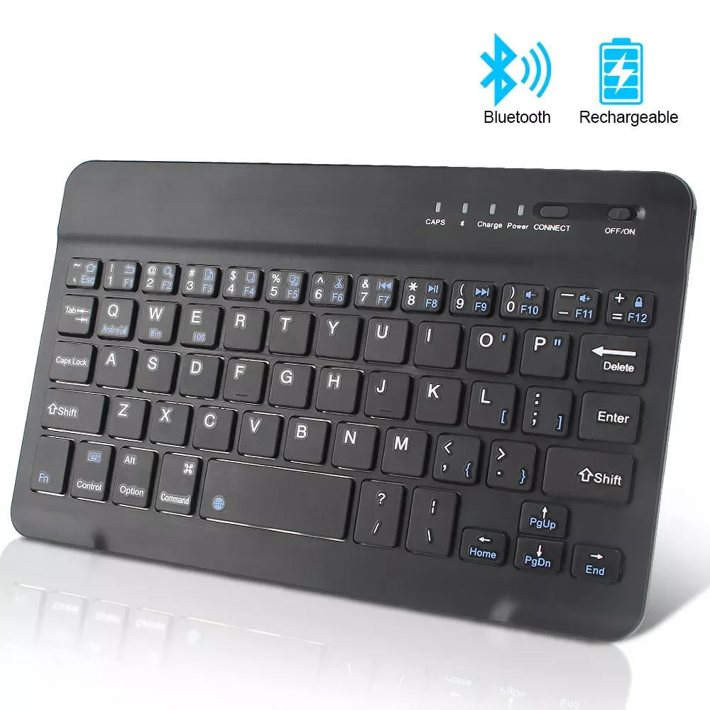 

Mini Bluetooth Keyboard Wireless Russian Keyboard Tablet Spanish Rechargeable Keyboard For Tablet ipad cell phone Laptop