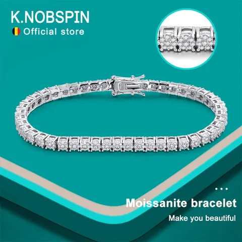White sapphire tennis bracelet - купить недорого
