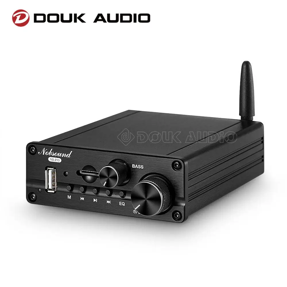 

Douk Audio NS-21G Mini Bluetooth 5.0 Class D 2.1 Power Amplifier HiFi Stereo Audio Subwoofer Amp USB/ AUX/ U-disk Player