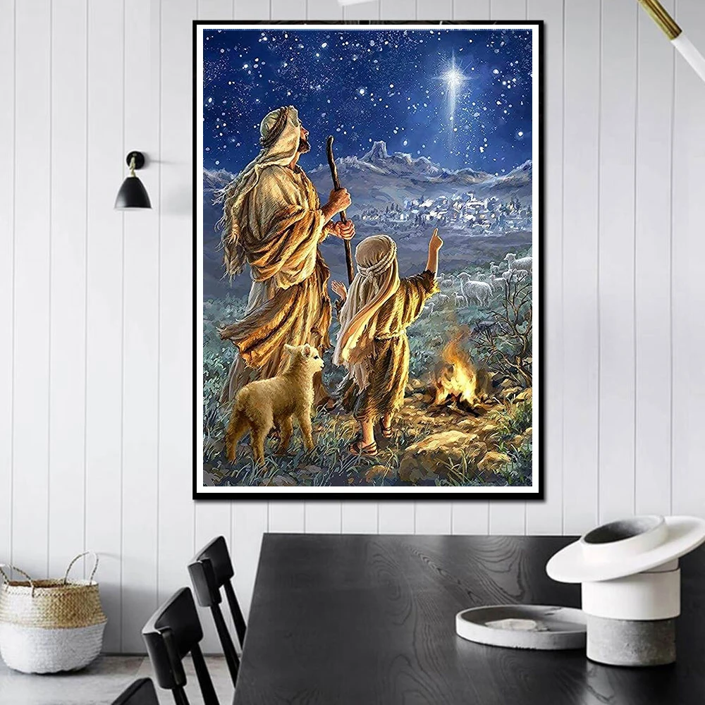 

5D DIY Diamond Painting Character Rhinestone Embroidery Diamond Mosaic Starry Full Round Diamond Embroidery Cross Stitch Kit