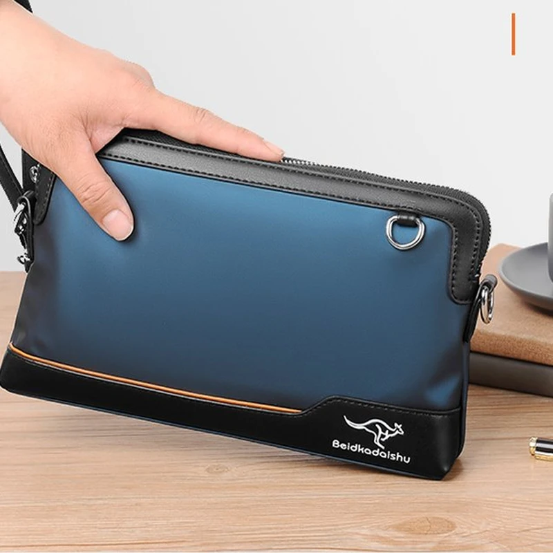 Мужская сумка-тоут Оксфорд мужской длинный кошелек-конверт сумка на молнии