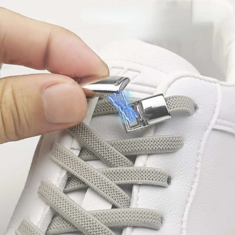 

Magnetic Shoe Laces No Tie Shoelaces Magnetic Elastic Shoe Laces for Kids and Adult Elastic Laces Sneakers Free Shipping