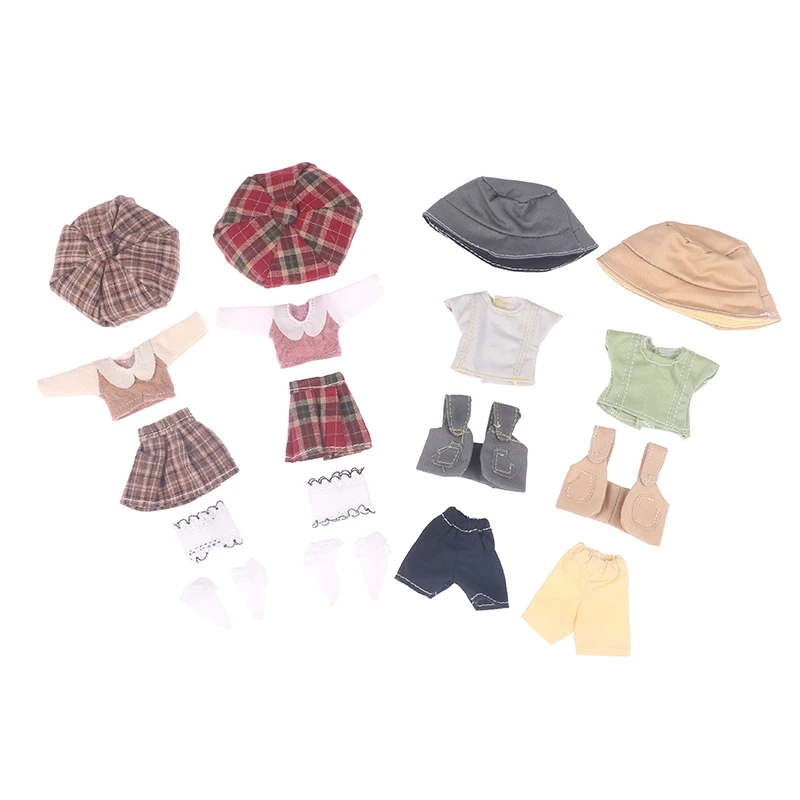 

1 компл. Миниатюрные повседневные аксессуары для кукольного домика для девочек JK Ob11 1/12 Осенняя зимняя одежда для мальчиков лето осень