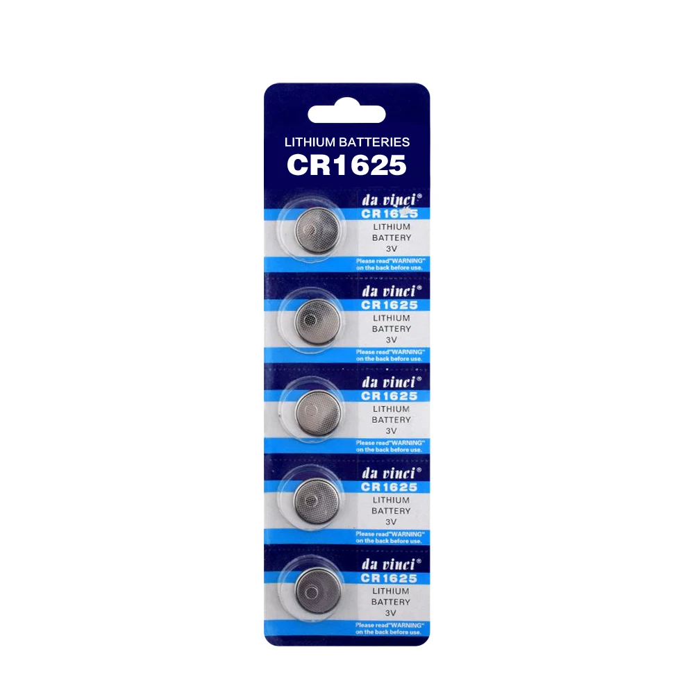 

New 5pcs 3V Lithium Button/Coin Cells Batteries CR1625 BR1625 ECR1625 LM1625 KCR1625 for Car Remote Control Gadgets Watches