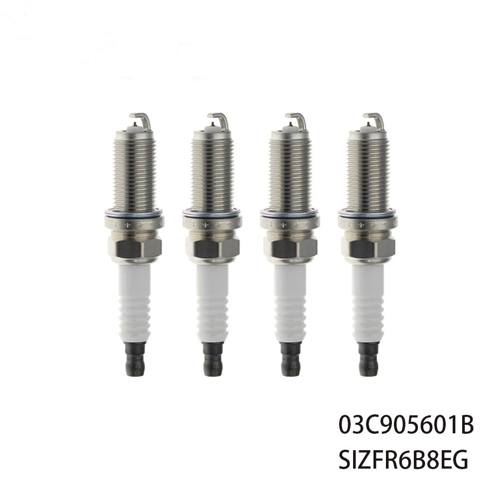 

4/6PCS 03C905601B SIZFR6B8EG Iridium Spark Plug for VW Volkswagen CC Eos Jetta Passat Tiguan Audi A1 Skoda Fabia Seat Alhambra