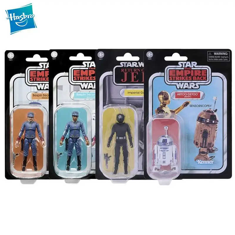Фото Щиток безопасности Hasbro из Звездных Войн Bespin, Императорский Gunner Artoo Detoo R2D2, Коллекционная модель, игрушка в подарок 3,75 дюйма, игрушки для мальчиков №1