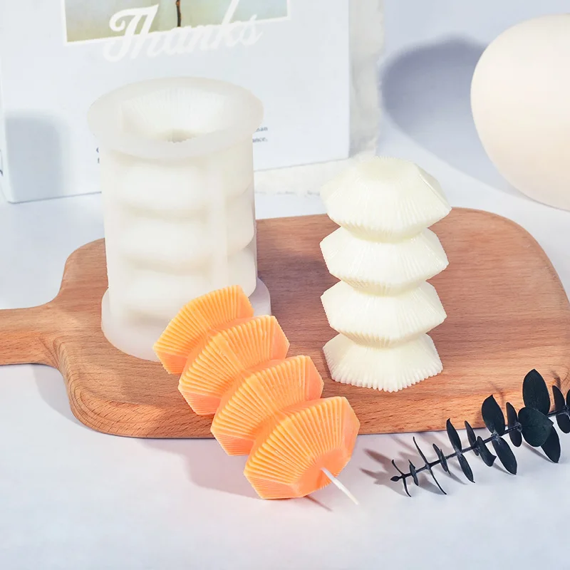

Home decor Mushroom tower Aromatic Candles Christmas Decoration Room Decor waffle biscuit making Tools Ordinary Wax Candles