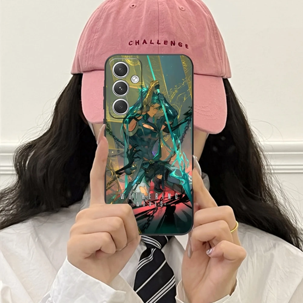 Wuthering волны Jiyan мобильный телефон чехол для Samsung Galaxy S24 S23 S22 S21 S20 S10 S9 Plus FE ультра