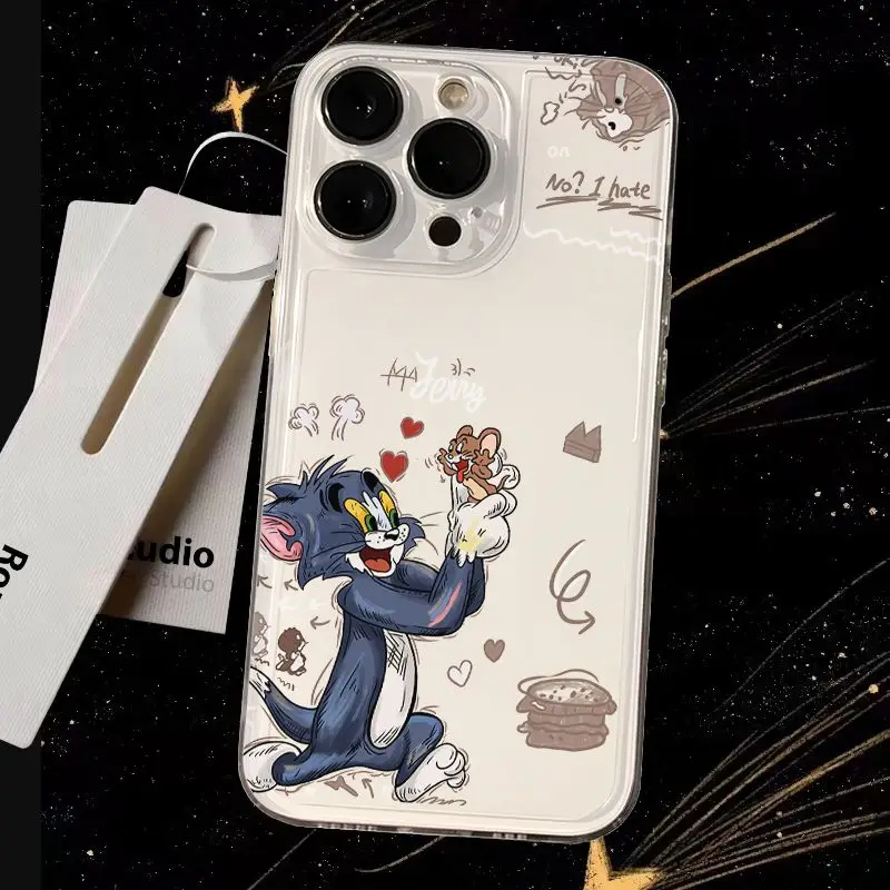 Мягкий чехол TR62 Tom and Jerry для Moto E20 E4 E40 E30 E5 E6 E6S E7 Power Edge 20 Lite G200 S30 G3 G20 G10 G4 G41 G5 G50 G51 G5S