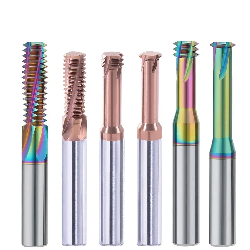 

Твердосплавная фреза с одной зубчатой резьбой с ЧПУ 1 3 Полный зуб M1.2 M1.6 M2 M2.5 M3 M4 M5 M6 M8 M10 M12 Фрезерная резьба по стали