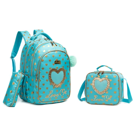 3 шт. Детский рюкзак 17 дюймов с сумкой для обеда и чехол для карандаша легкий школьный рюкзак для подростков девочек мальчиков начальной школы Kawaii 2022