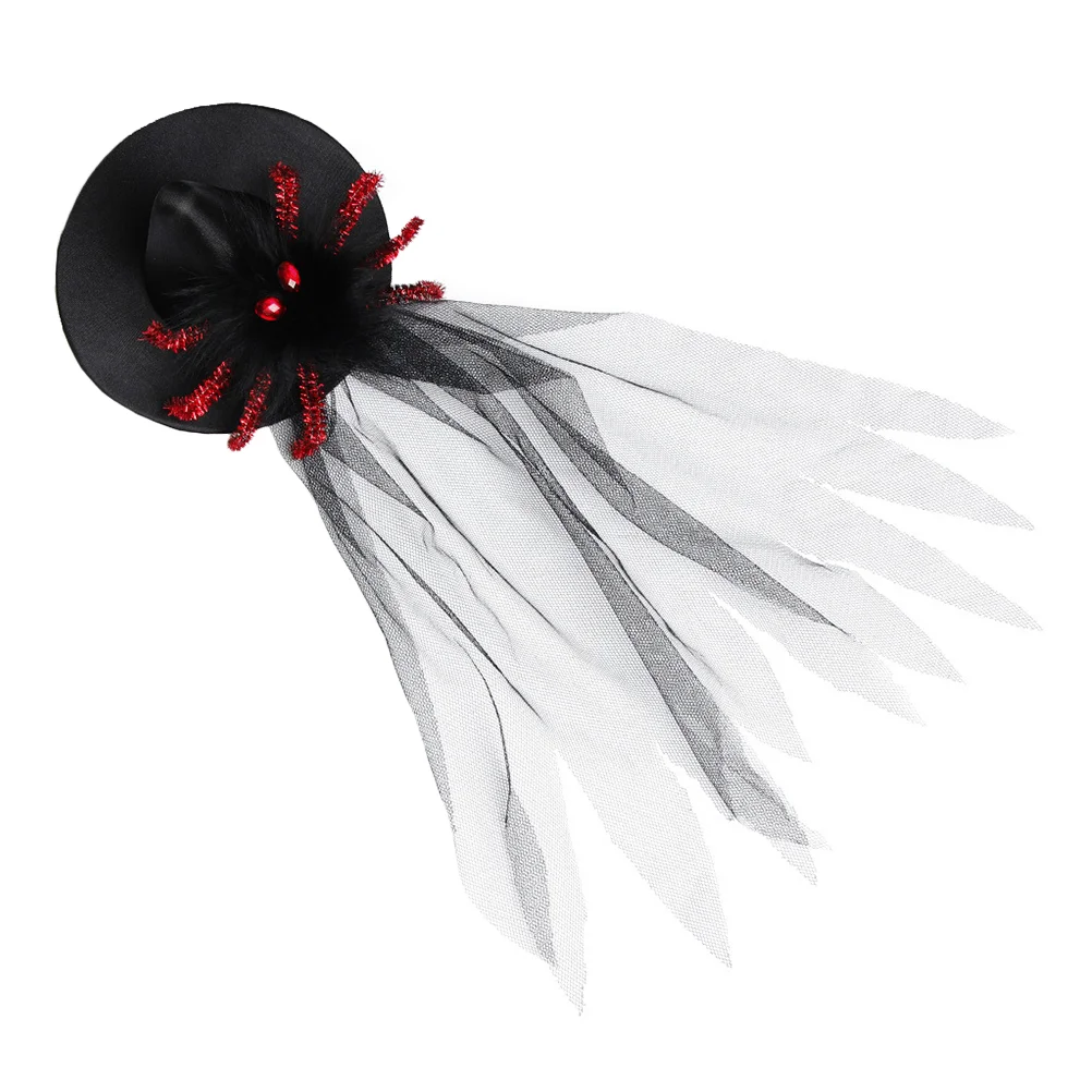 

1pc Tops Hat Hairpin Gothic Hat Decor Hair Clip Costume Accessory