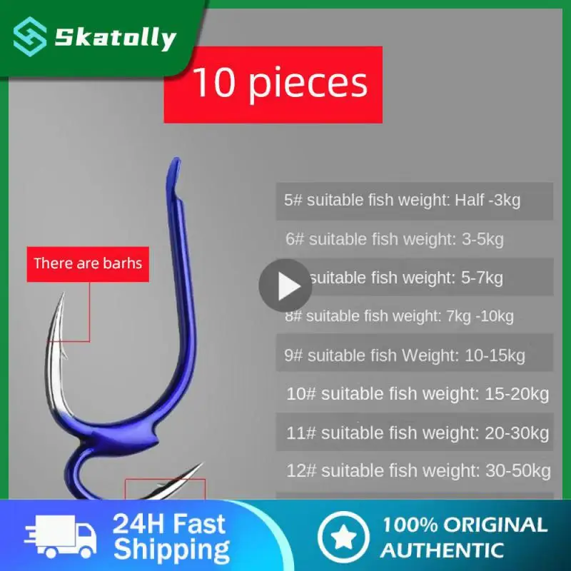 

Fish Hook With Barbed Sharp Fishhook Fish Gear River Fishing Bait Hook Fishing Tackle Double Hook Sharp Hook Tip Fishing Tools