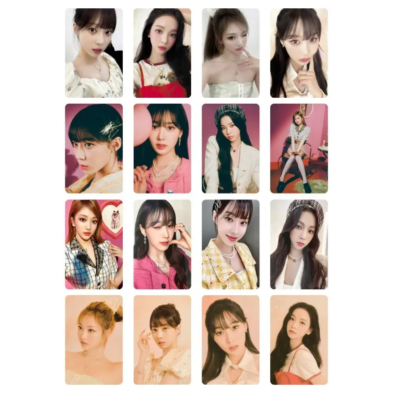 

4pcs/set aespa Photocard Kpop Group Postal Cards Photo Cards LOMO Card