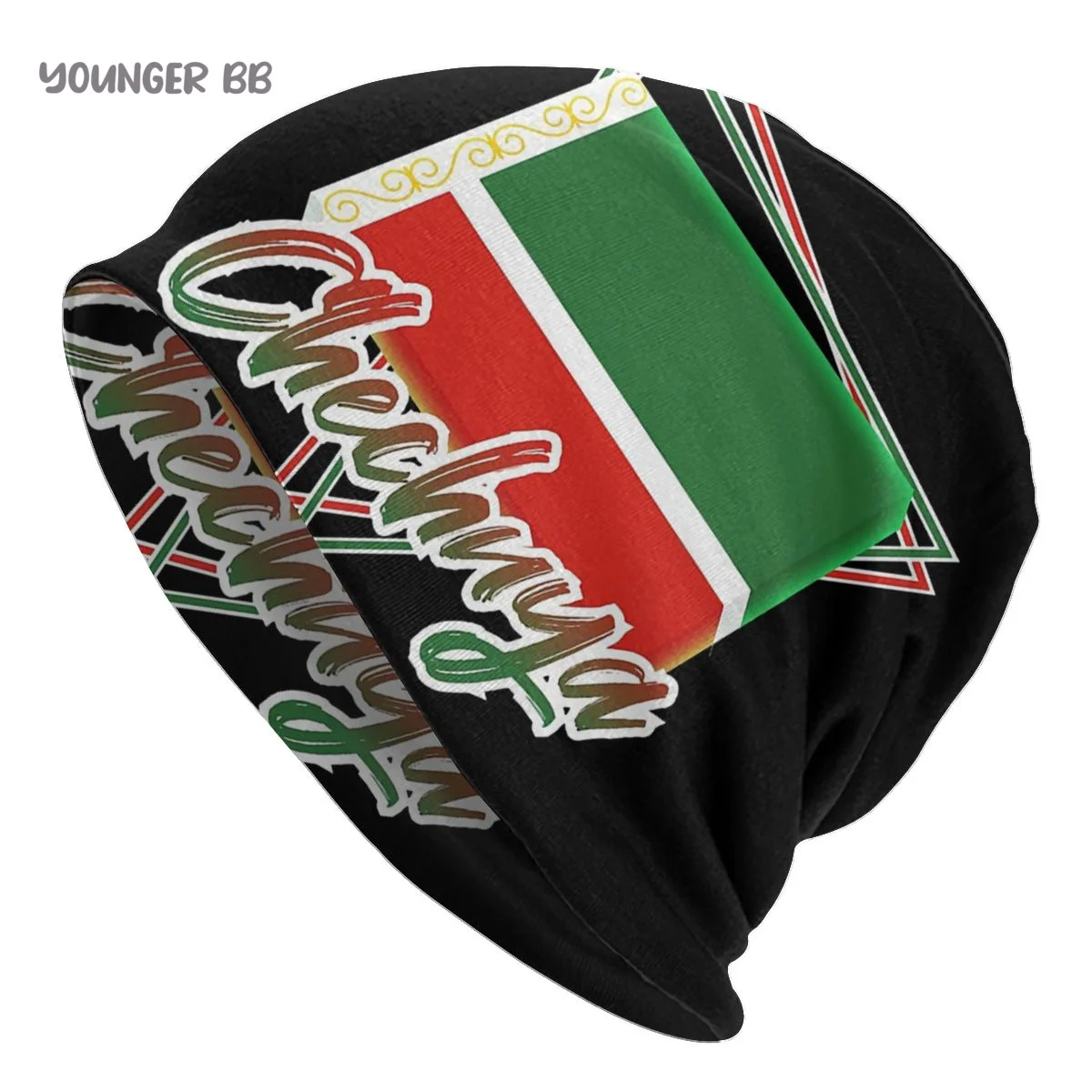

Bonnet Hats Chechnya CHECHEN Men Women's Knitting Hat Flag Winter Warm Cap Beanies Thermal Elastic Caps