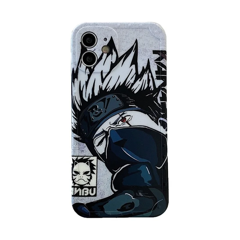 

Anime Kakashi Black White Phone Case Cover for IPhone 7 8 Plus 11 12 13 Pro X XR XS Max Shockproof Case for IPhone 13 Cases